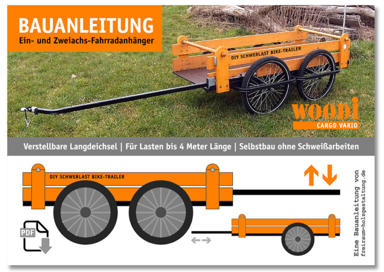 Fahrradanhänger SELBER BAUEN Bauanleitung Lastenanhänger